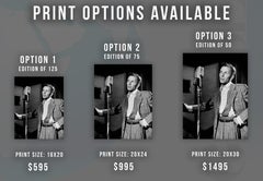 Young Frank Sinatra in New York Globe Photos Fine Art Print