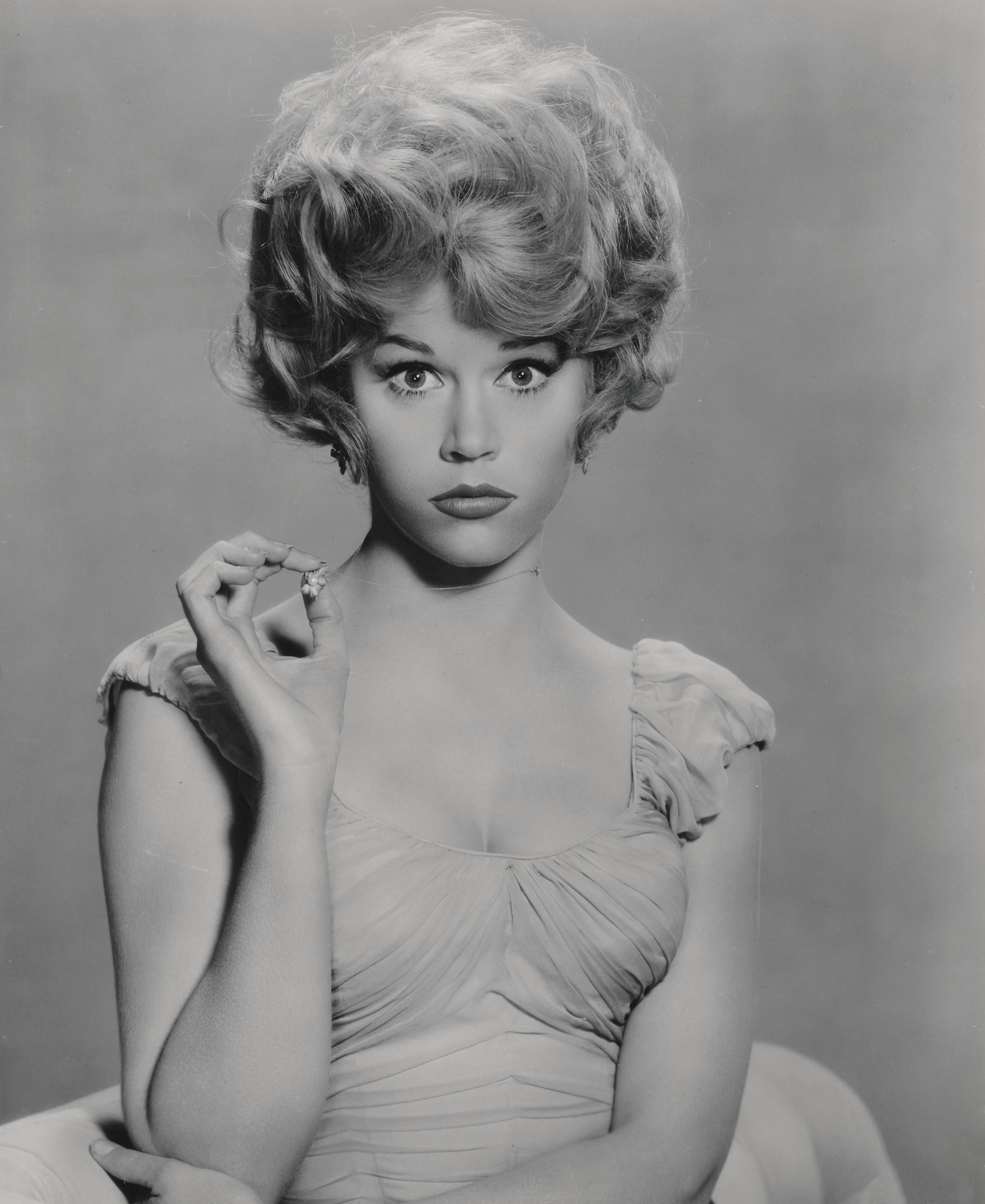Unknown Black and White Photograph - Young Jane Fonda Studio Portrait Fine Art Print