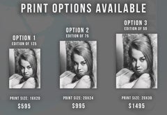 Jane Fonda Sultry Porträt-Kugelfotos, Kunstdruck