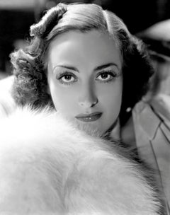 Vintage Young Joan Crawford in Fur Globe Photos Fine Art Print