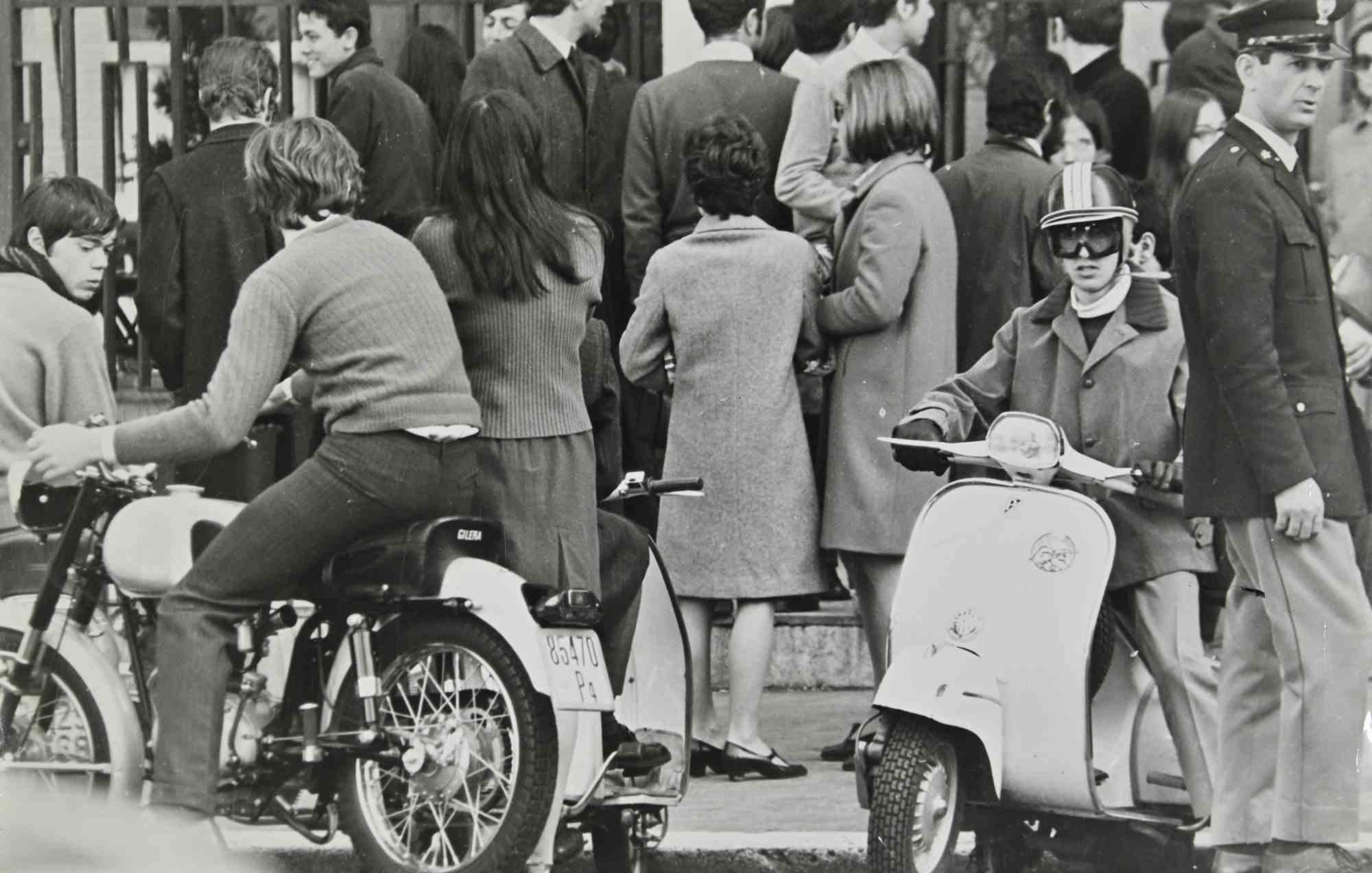 Youth Outside "Giulio Cesare" High School in Rome - Photo - 1960s