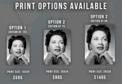 Yvonne De Carlo Stunning Glamour Up Close Movie Star News Fine Art Print