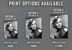 Zsa Zsa Gabor in Scarf Fine Art Print