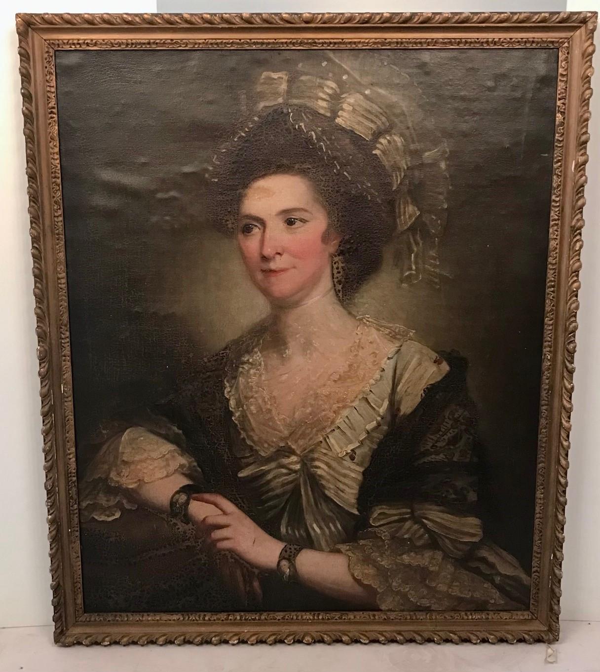 Dieses historische Porträt einer Dame wurde für die Ausstellung im 