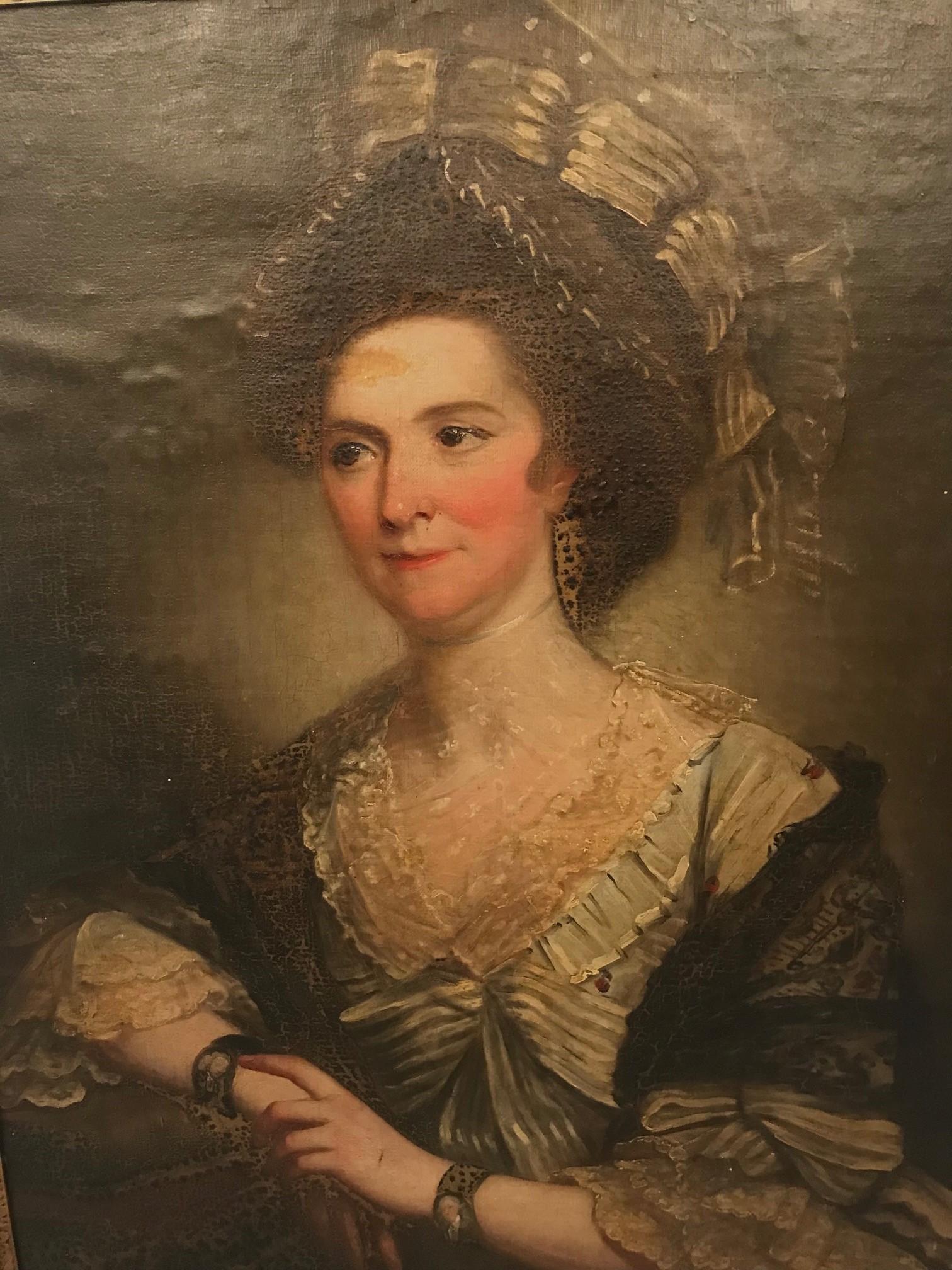 Victorian Unknown: Portrait of a Scottish Lady Oil on Canvas For Sale