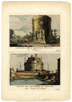 12 images on 6 sheets from Nuova raccolta delle vedute moderne di Roma