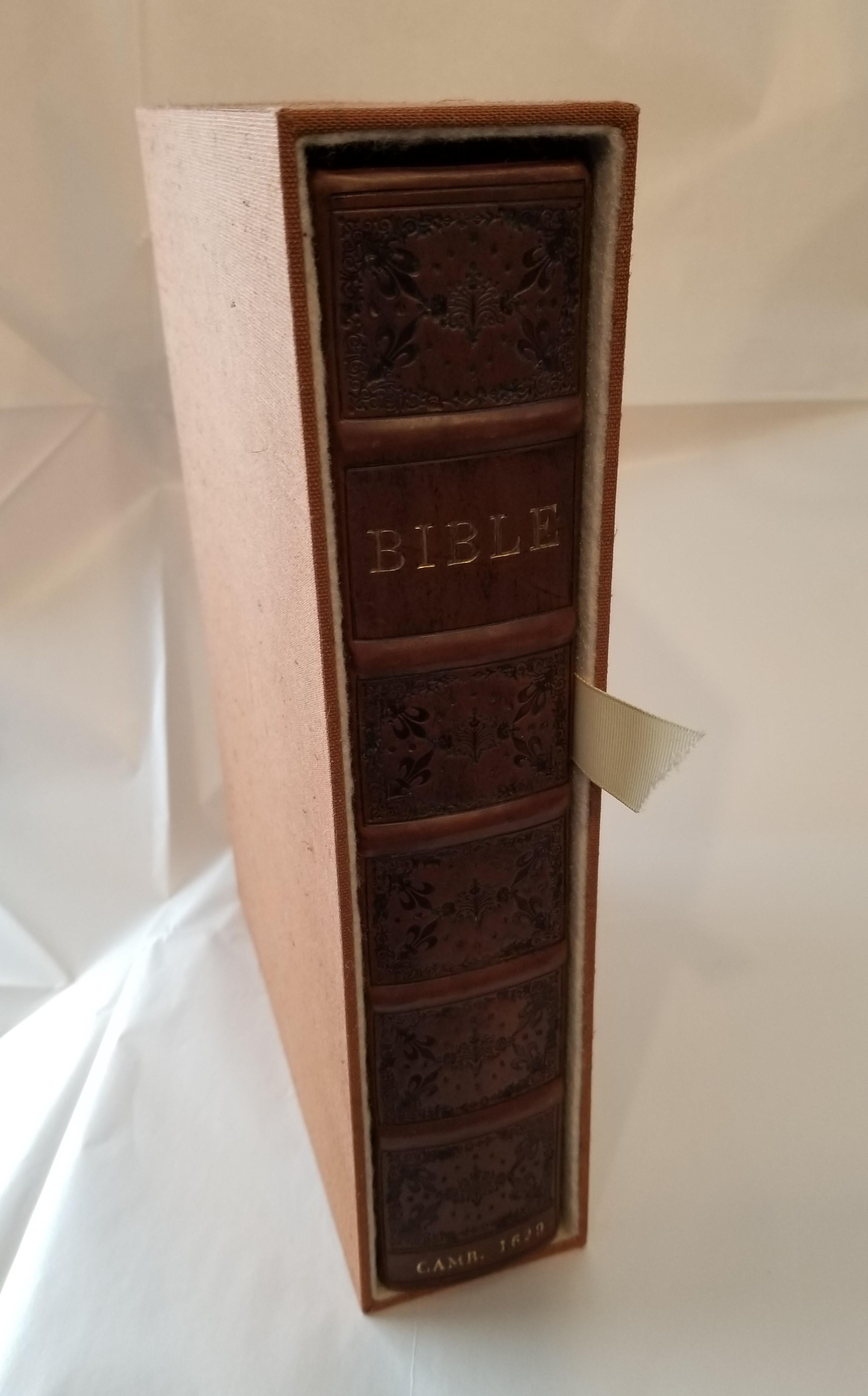 1629 Complete Cambridge Bible King James First Edition Folio Title Engraving For Sale 11