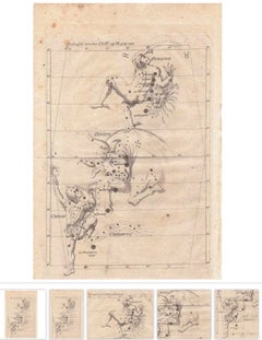 17th to 18th Century "Orbit of a Comet" Engraving