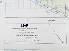 1835 Map of Turtle Bay Farms, New York City