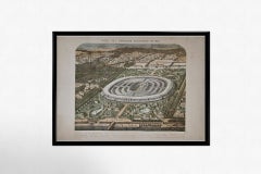 Lithographie originale de 1867 pour l'Exposition universelle de Paris