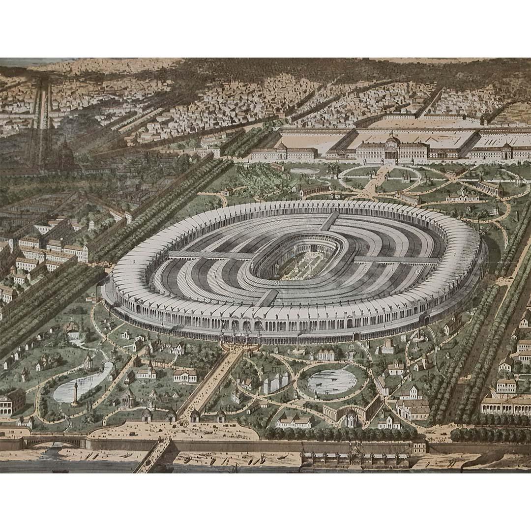 Lithographie originale de 1867 pour l'Exposition universelle de Paris en vente 1