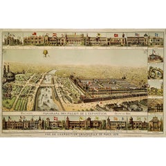 1878 Paris Universal Exhibition - Panorama des palais de l'exposition