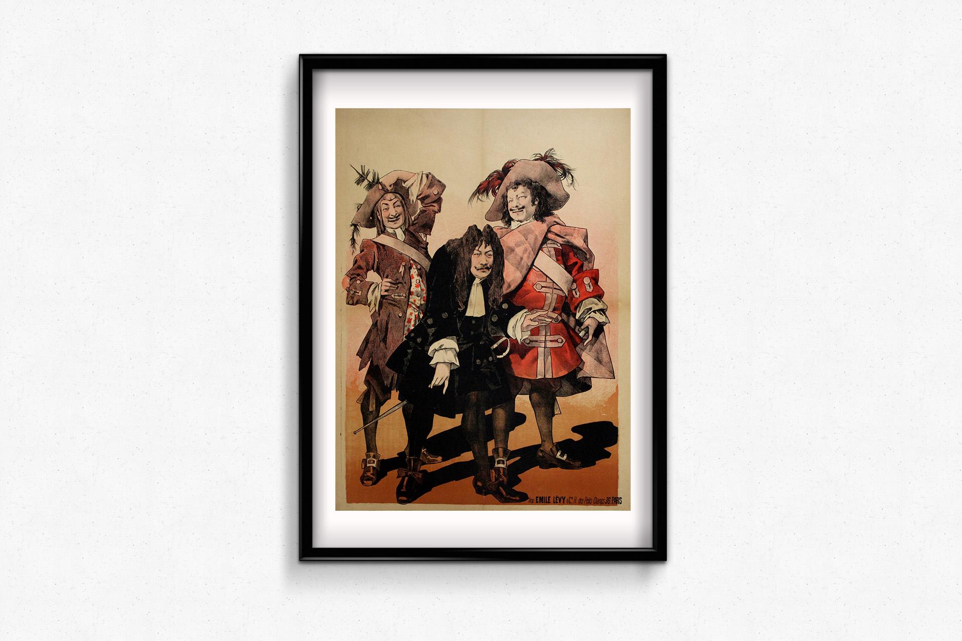 Ein verwegenes Spektakel im Paris der Belle Époque

Dieses lebhafte lithografische Plakat von 1886 für Le Bossu im Théâtre de la Gaîté fängt das theatralische Flair und die farbenfrohen Geschichten der Pariser Unterhaltung des späten 19.