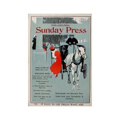 1896 original poster for the Philadelphia Sunday Press