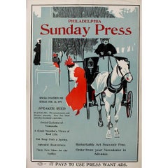 1896 original poster for the Philadelphia Sunday Press