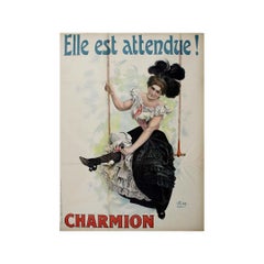 1898 original poster by Lem titled Charmion – Elle est attendue !