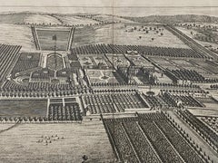 18th C. Engraving "Shire of the Seat of Phillip Stanhope, Earl of Chesterfield"
