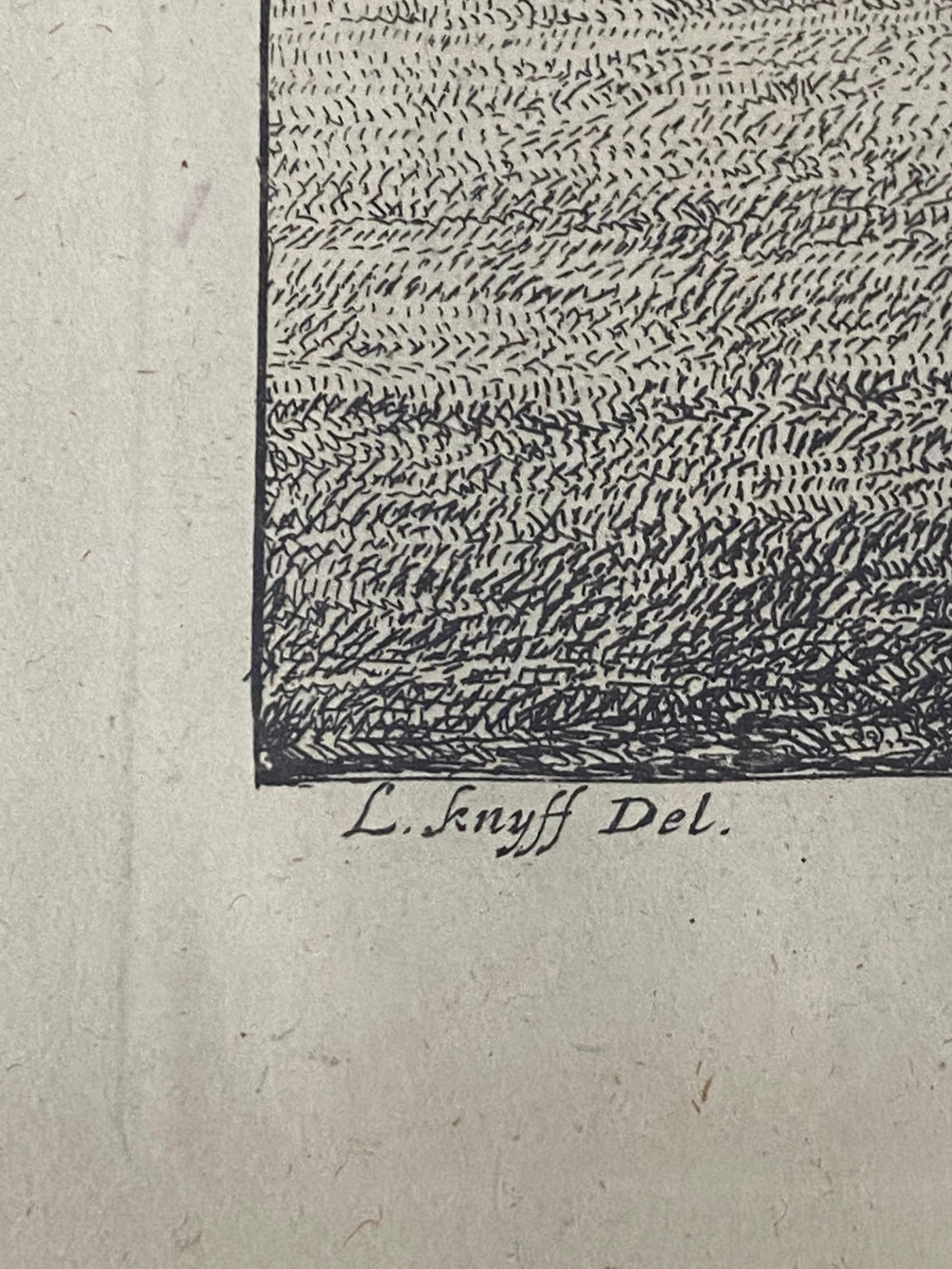 18th C. Kupferstich „Shire of the Seat of Phillip Stanhope, Earl of Chesterfield“ im Angebot 1