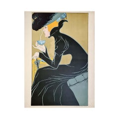 1905 original poster -  Marco-Polo Theesalon - Art Nouveau