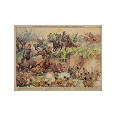 1915 Russian WWI Poster – Bloody Battle Against Germans at Vytkowice