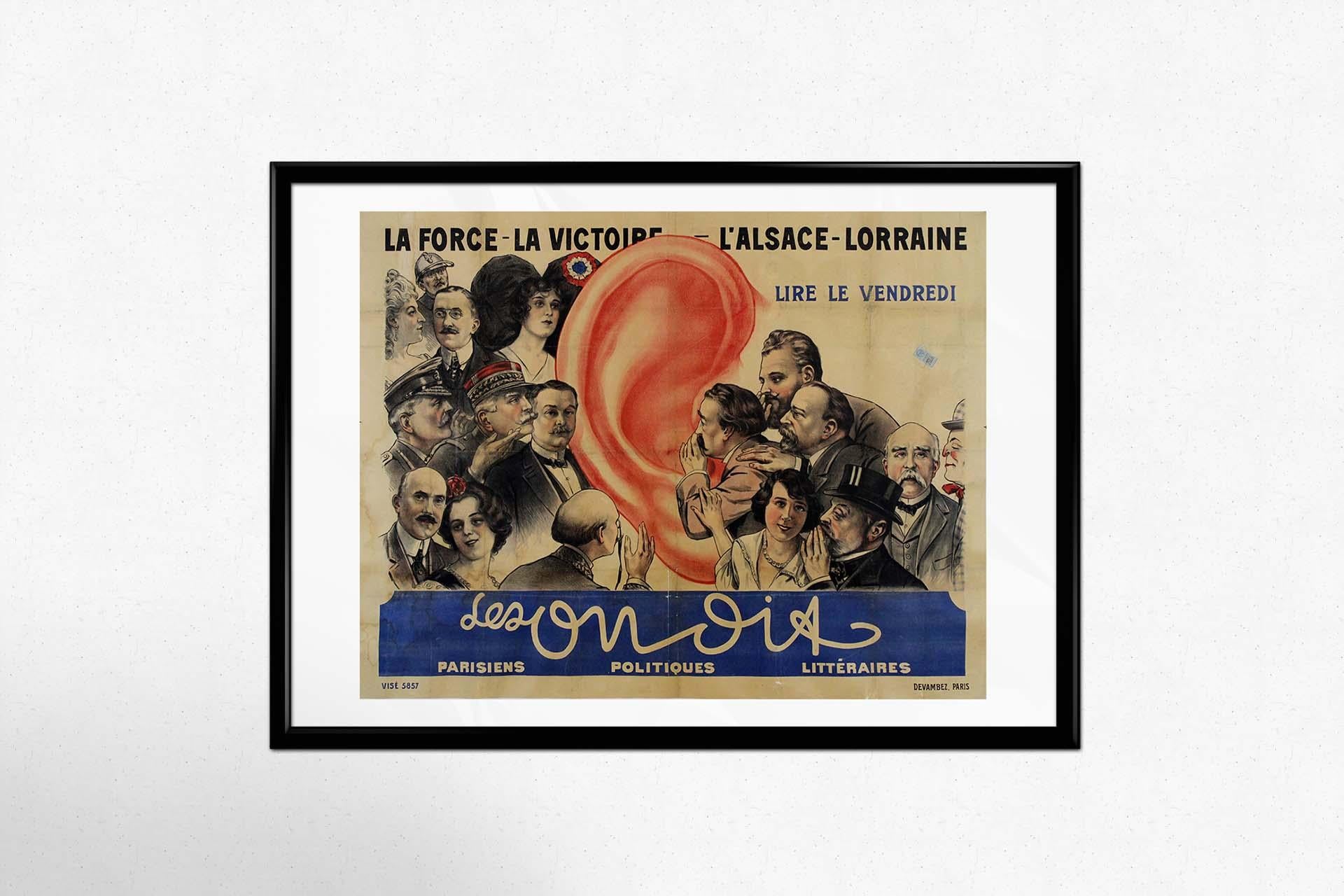 The 1917 original advertising poster for 