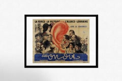 1917 Original advertising poster for "Les On Dit" satirical newspaper - WWI