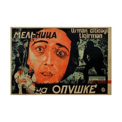 1926 original film poster for "The Mill on the Edge" - Soviet Cinema