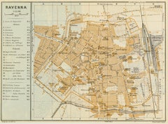 1928 Map of Ravenna, Italy