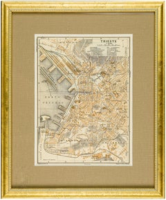 1928 Map of Trieste, Italy