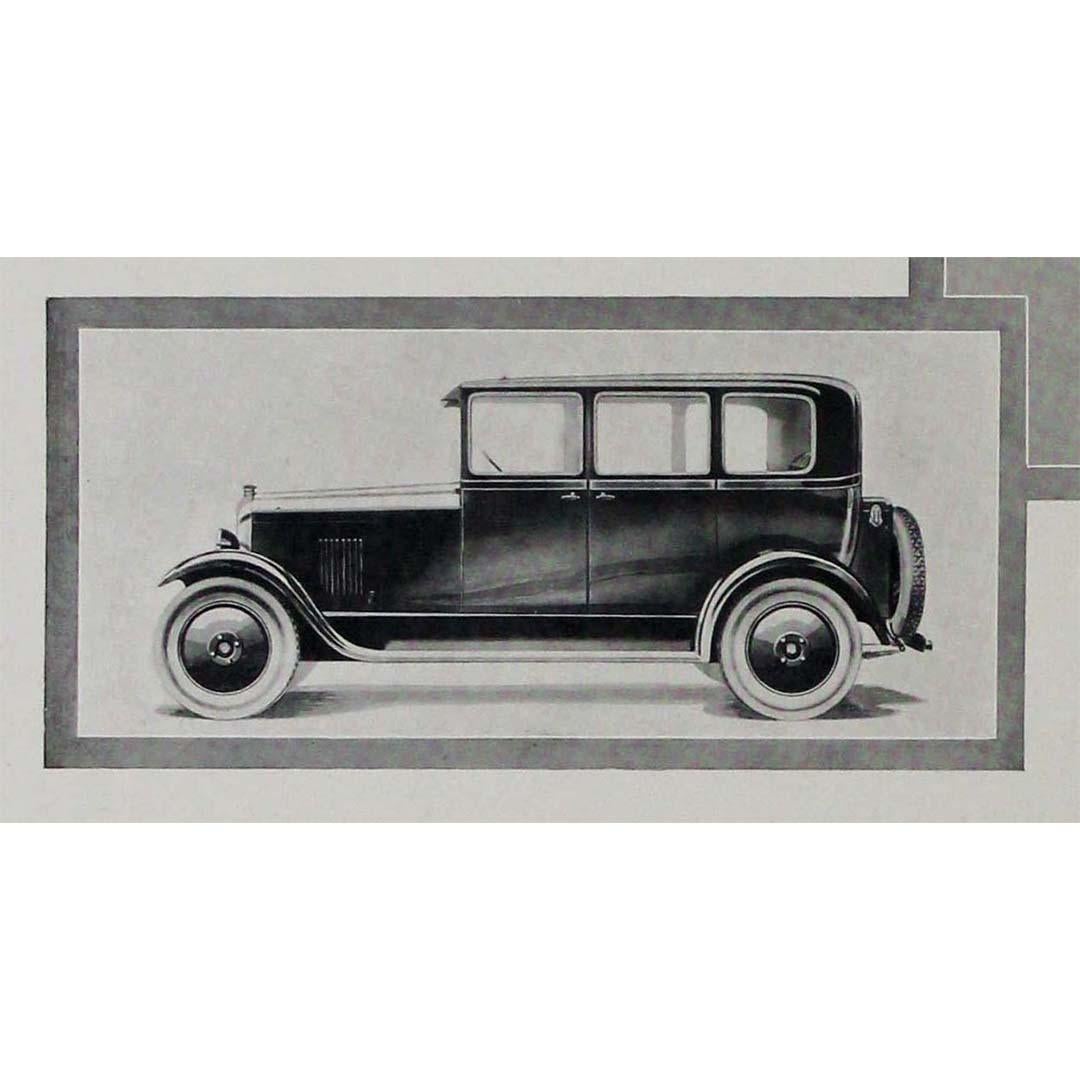 The 1928 original poster for Citroën, showcasing the 