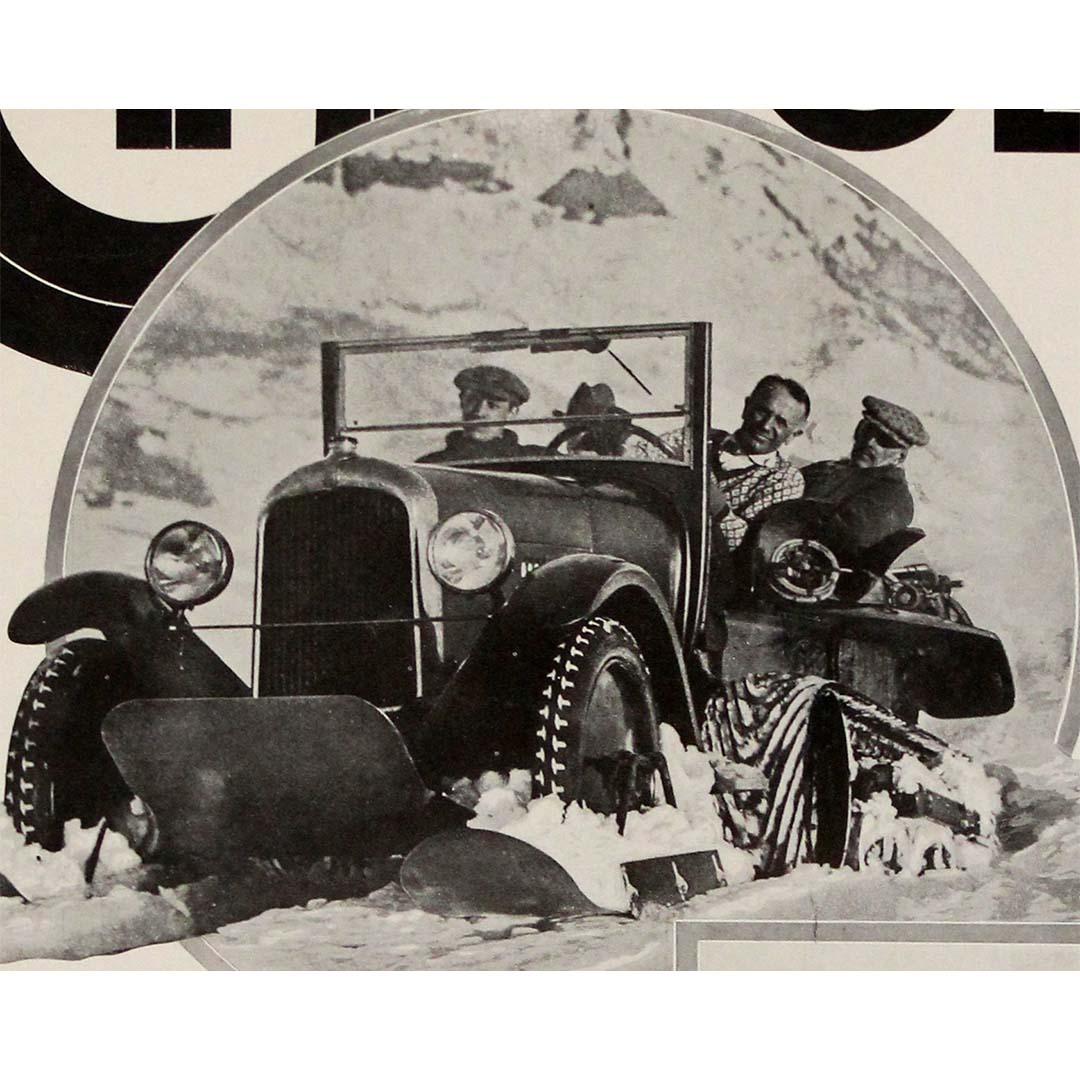1928 original poster for Citroën la Familiale 10CV For Sale 1