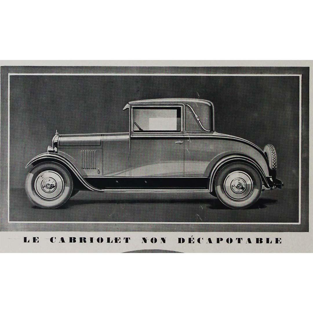 The 1928 original poster for Citroën, promoting 