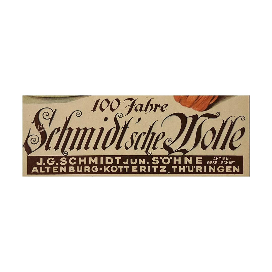 Beautiful Art Deco style poster to celebrate 100 years of Schmidt wool. Schmidt wool was a German wool brand from the 19th century.

Fashion - Art Deco
