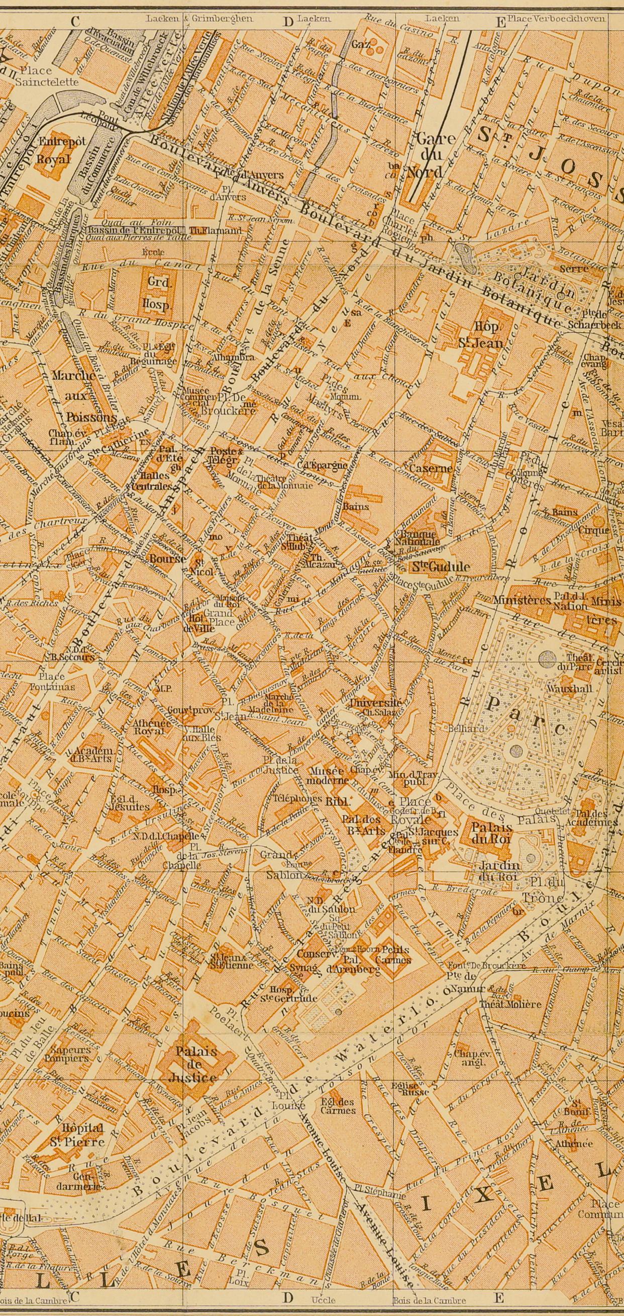 map of brussels belgium