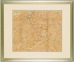 1931 Map of Bruxelles (Brussels), Belgium