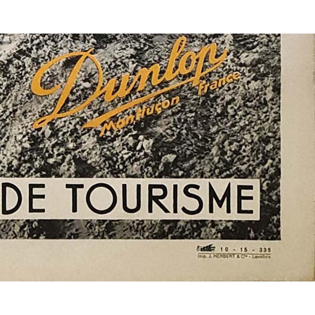 1935 original advertising poster for Tire Dunlop 90 For Sale 1