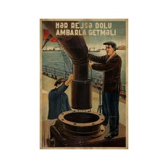 1936 Cartel Naval Soviético - Disciplina de Marineros y Artillería