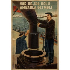 1936 Cartel Naval Soviético - Disciplina de Marineros y Artillería