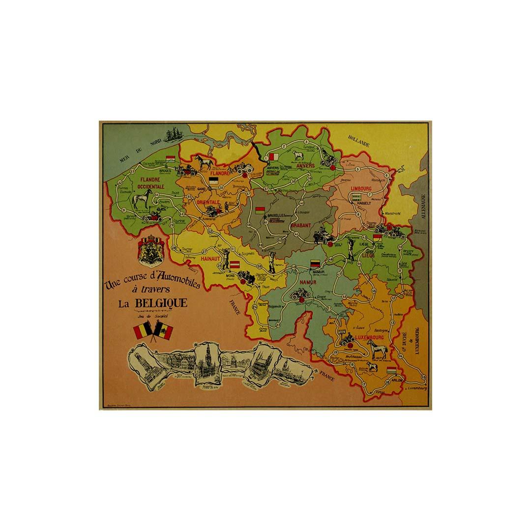 The 1937 original map poster titled 