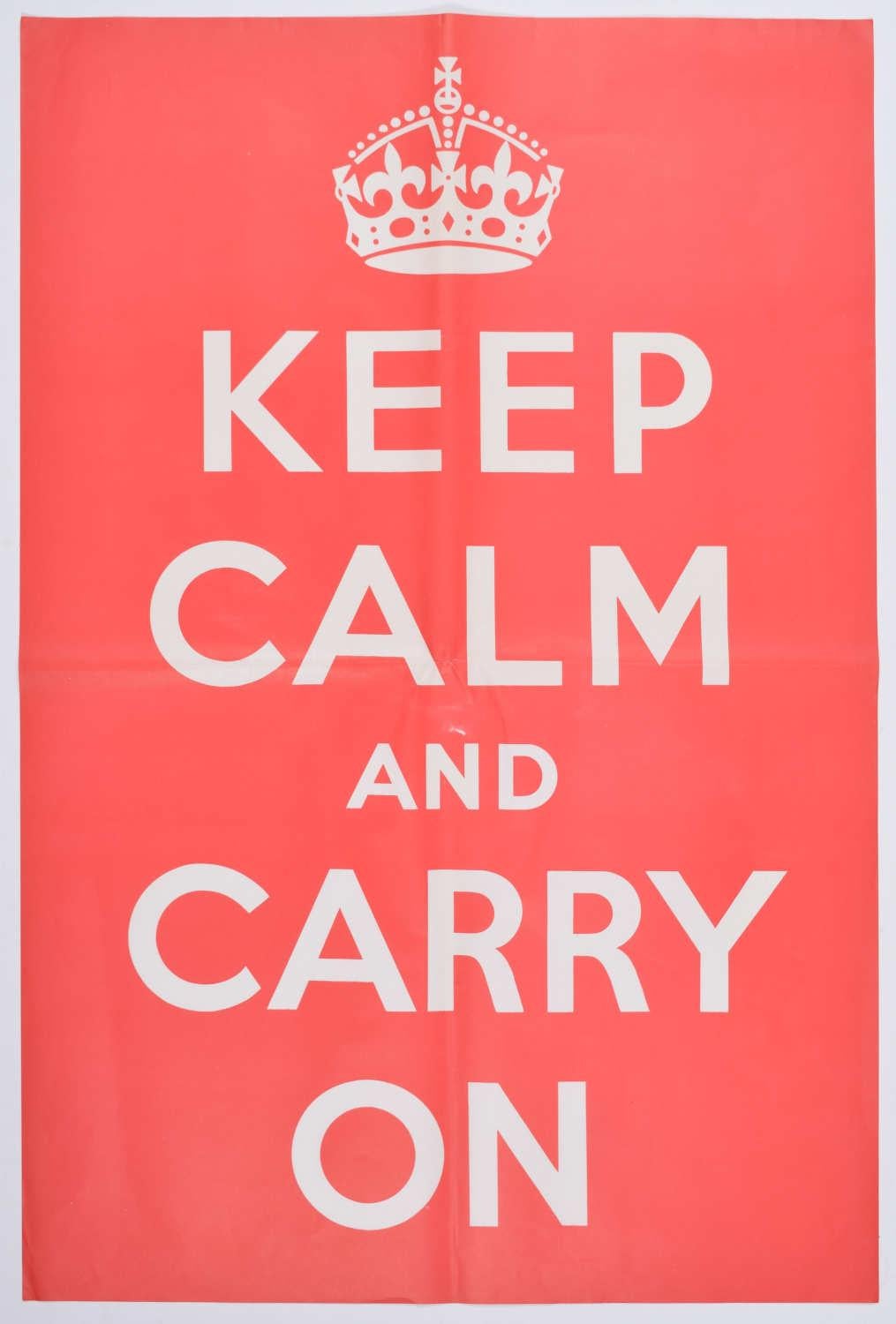 keep calm and carry on 1943