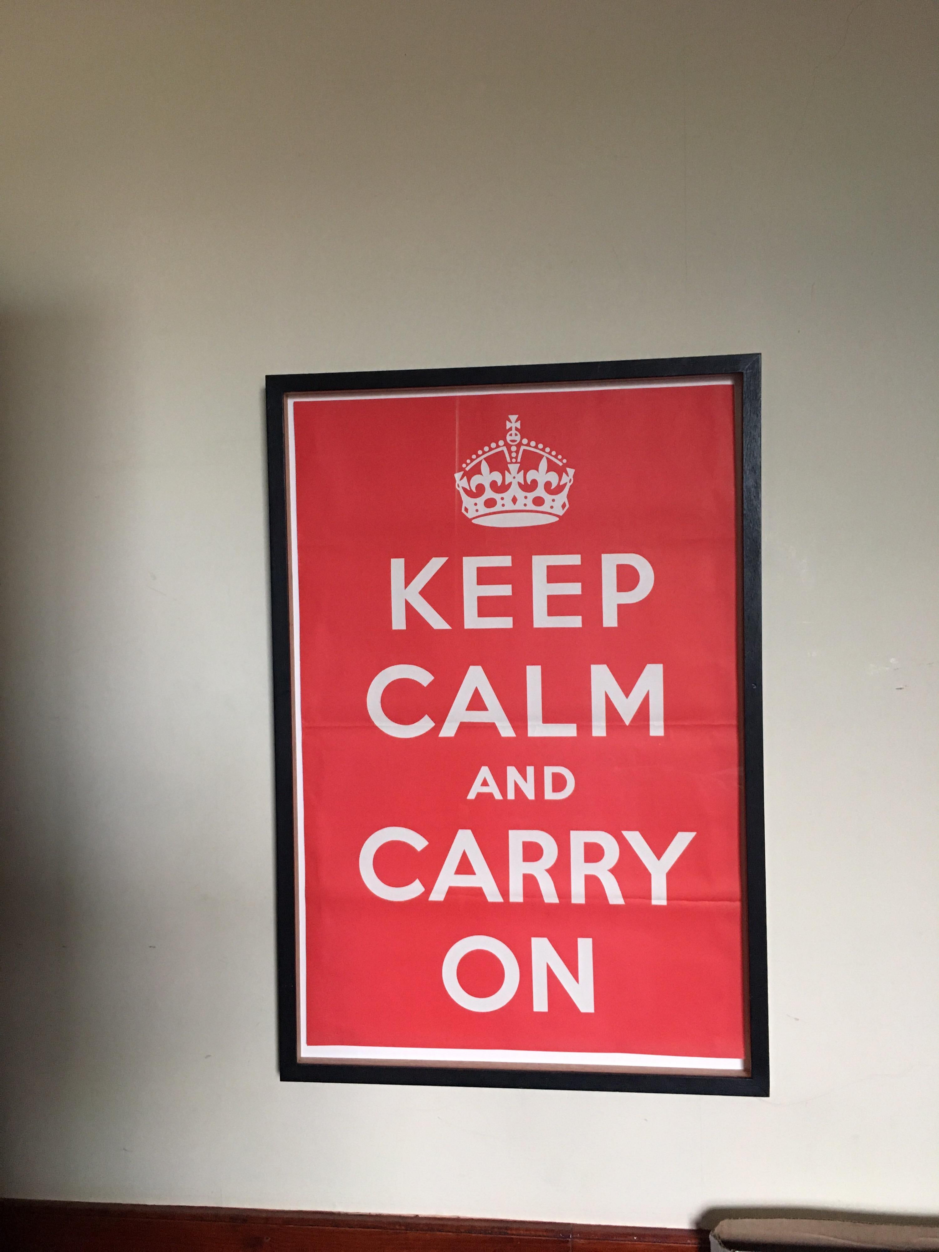 1939 Original Keep Calm and Carry On Poster - Print by Unknown