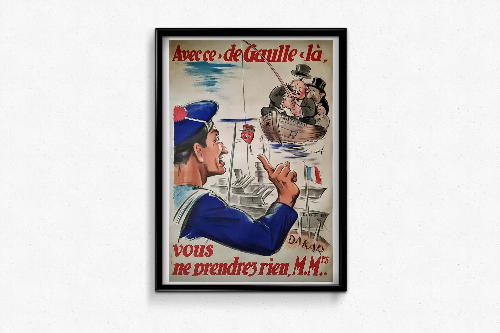 In the world of political propaganda and caricature, the 1940 original poster bearing the phrase 