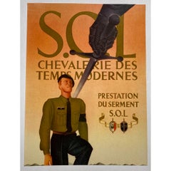 1942 Original poster by the Vichy government for the Service d'Ordre Legionnaire