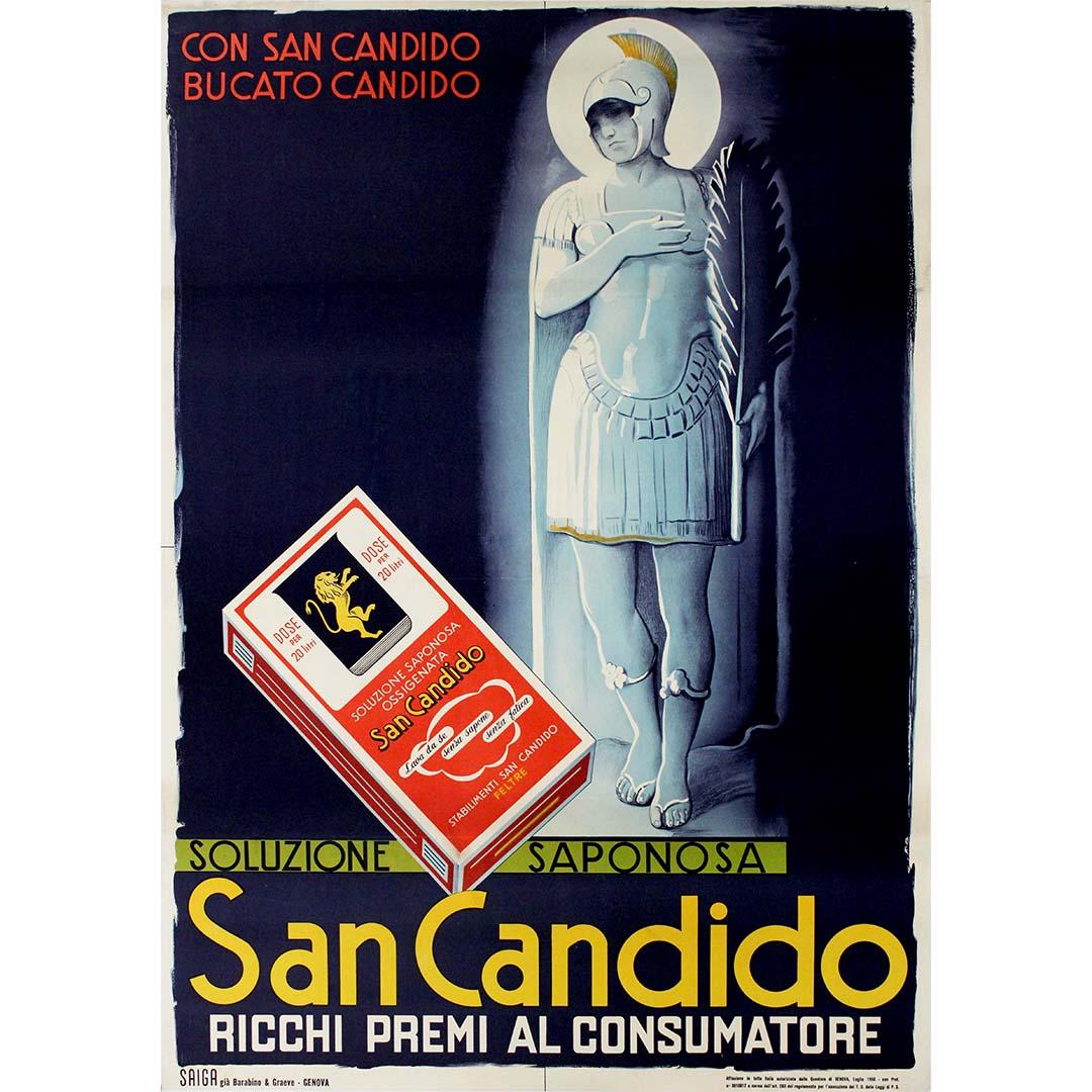 1950 Original poster San Candido: Ricchi Premi al Consumatore Soluzione Saponosa - Print by Unknown