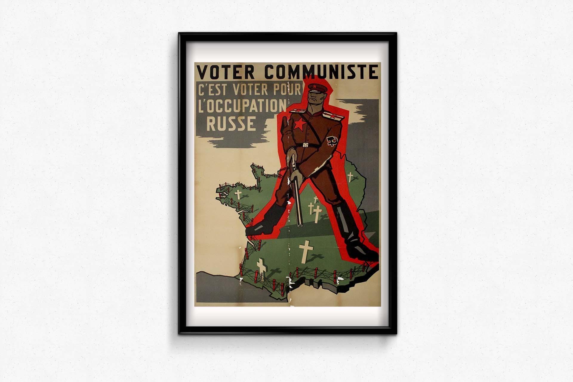 El cartel original de 1951 del grupo anticomunista francés 