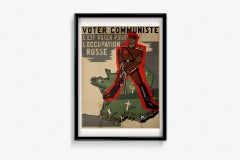 1951 original poster by the French anti-communist group "Paix et Liberté"