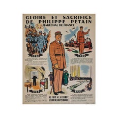 1951 original poster Gloire et Sacrifice de Philippe Pétain, Maréchal de France