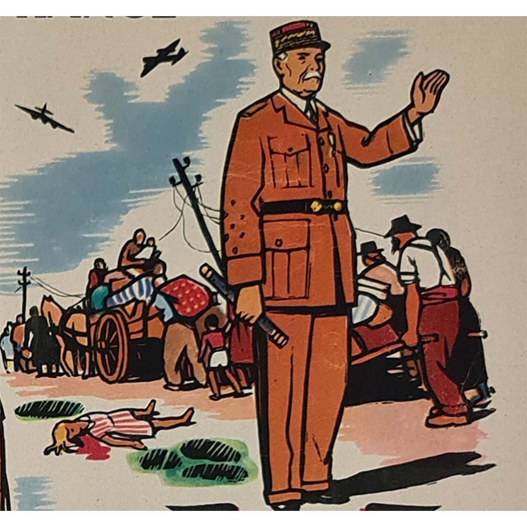 1951 original poster Gloire et Sacrifice de Philippe Pétain, Maréchal de France For Sale 1