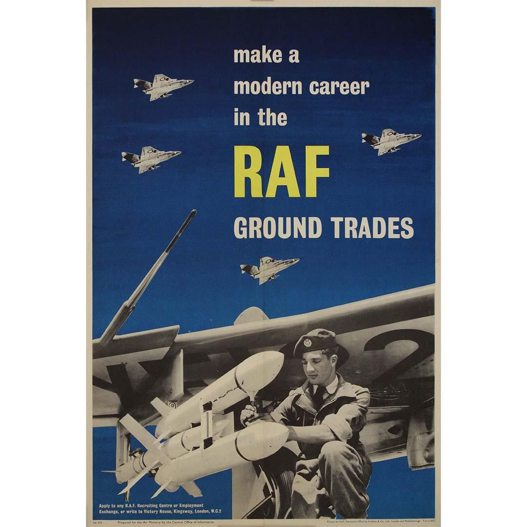 1951 recruitment message Make a Modern Career in the RAF Ground Trades - Print by Unknown
