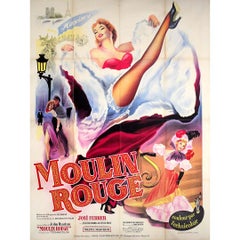 1952 original poster for Moulin Rouge directed by John Huston